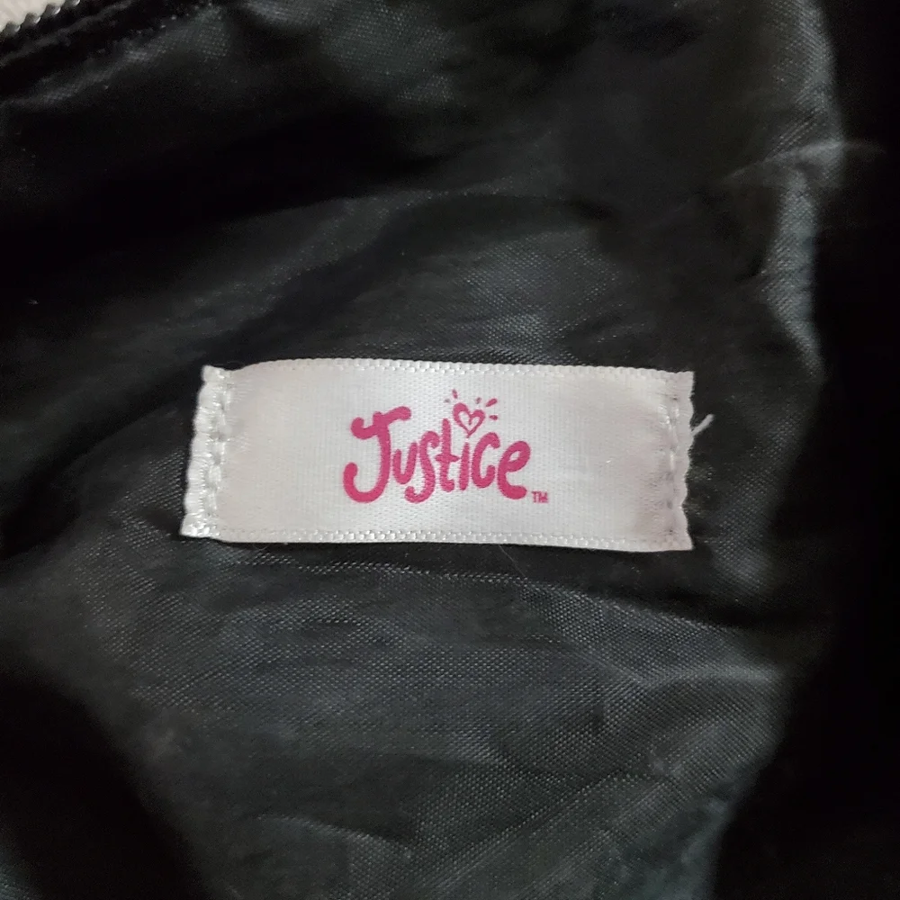 Justice Black & Gold Sequined Gymnast‎ Gym Bag Small Adjustable Shoulder Strap